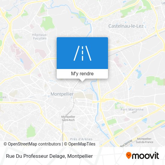 Rue Du Professeur Delage plan