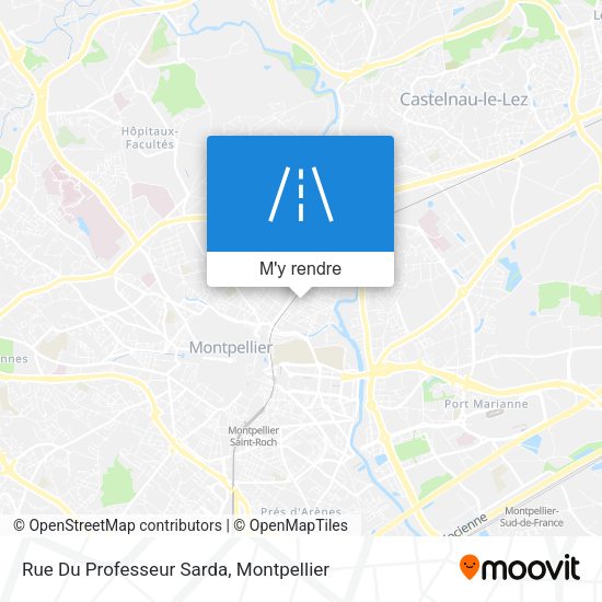 Rue Du Professeur Sarda plan