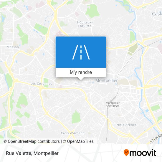 Rue Valette plan