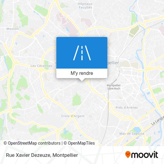 Rue Xavier Dezeuze plan