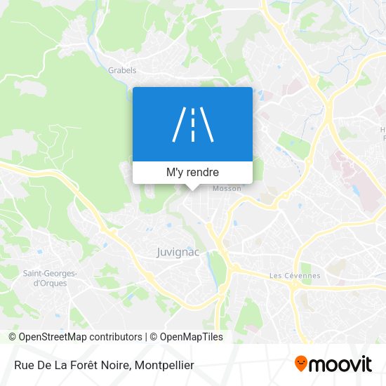 Rue De La Forêt Noire plan