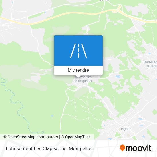 Lotissement Les Clapissous plan