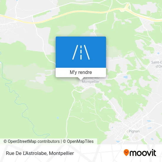 Rue De L'Astrolabe plan