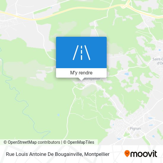 Rue Louis Antoine De Bougainville plan