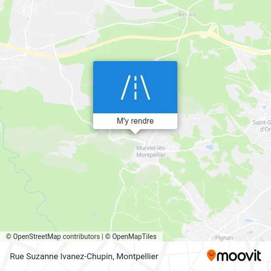 Rue Suzanne Ivanez-Chupin plan