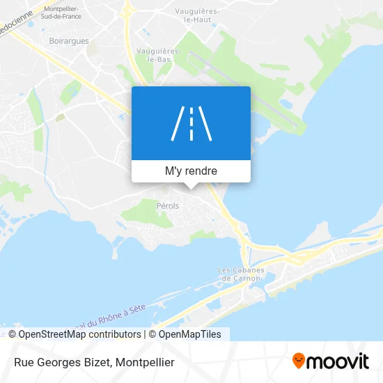 Rue Georges Bizet plan