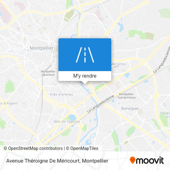 Avenue Théroigne De Méricourt plan