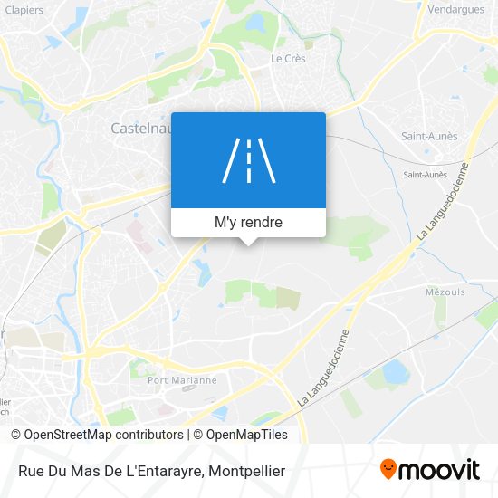 Rue Du Mas De L'Entarayre plan