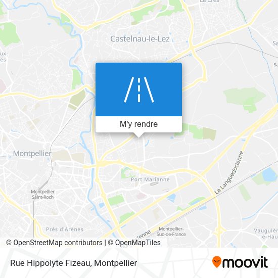 Rue Hippolyte Fizeau plan