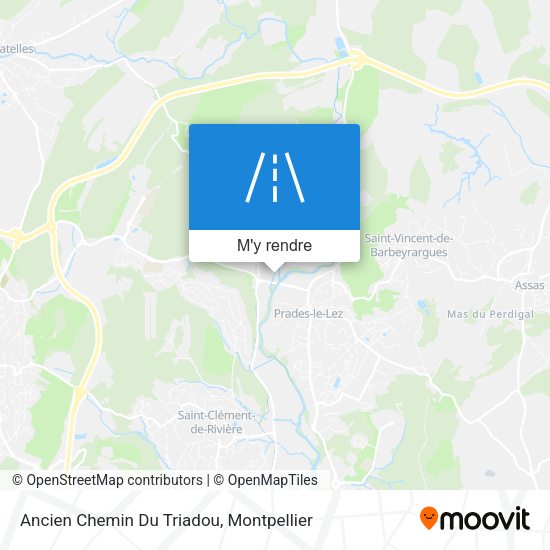 Ancien Chemin Du Triadou plan