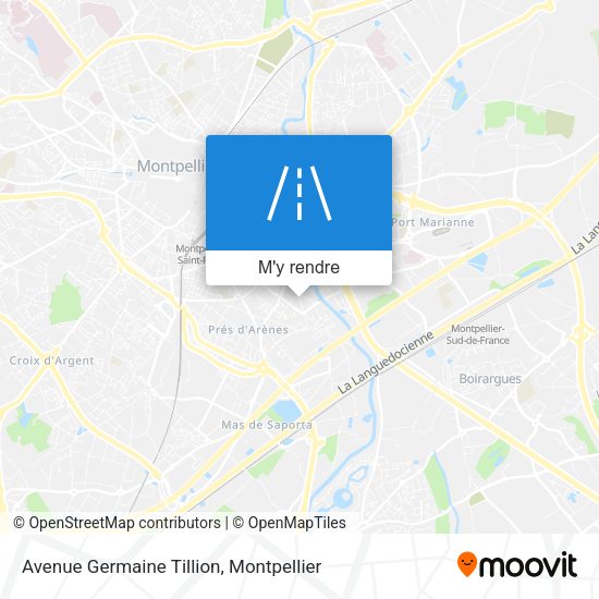 Avenue Germaine Tillion plan