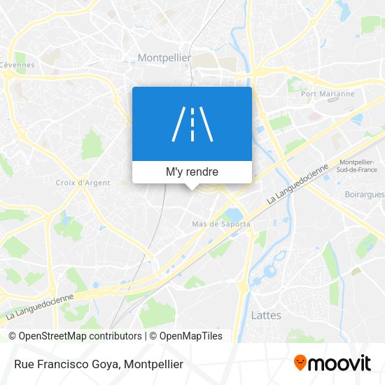 Rue Francisco Goya plan