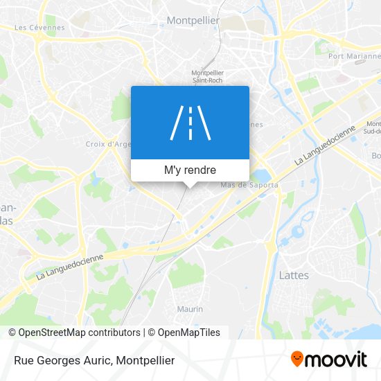 Rue Georges Auric plan