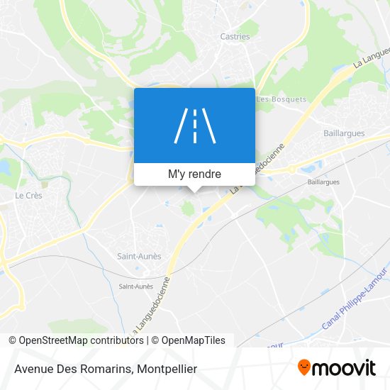 Avenue Des Romarins plan