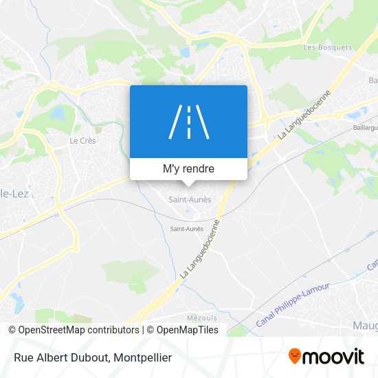 Rue Albert Dubout plan