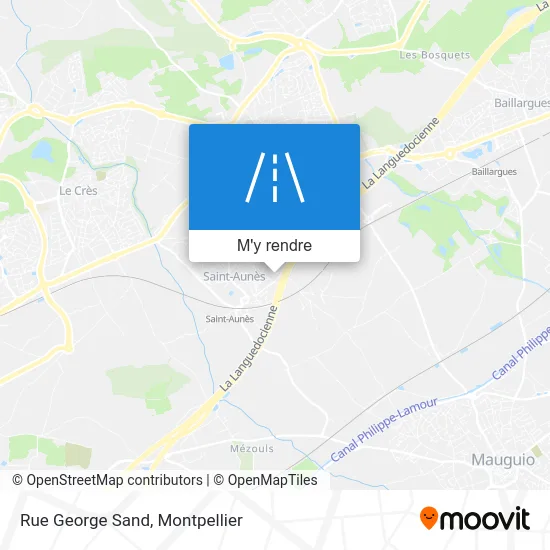 Rue George Sand plan