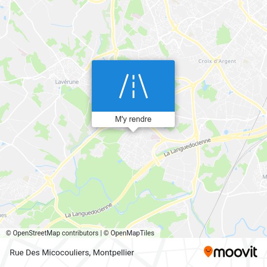 Rue Des Micocouliers plan