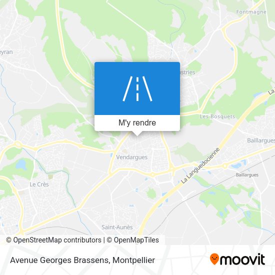 Avenue Georges Brassens plan