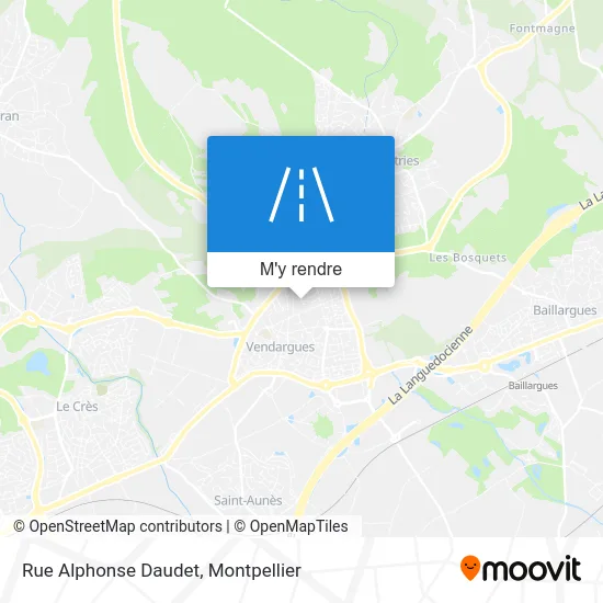 Rue Alphonse Daudet plan