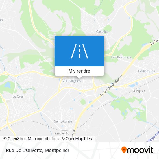 Rue De L'Olivette plan