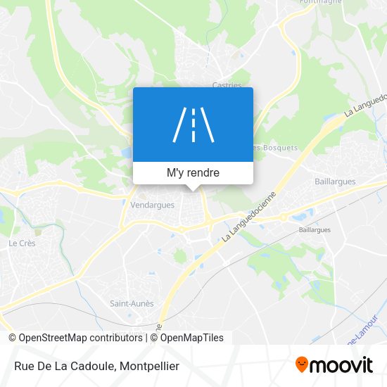 Rue De La Cadoule plan