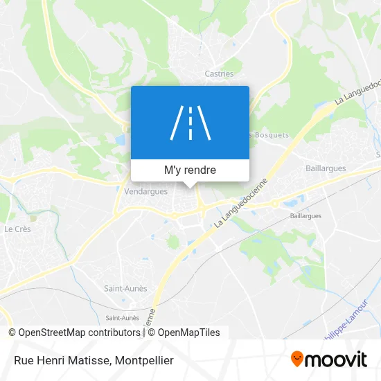 Rue Henri Matisse plan