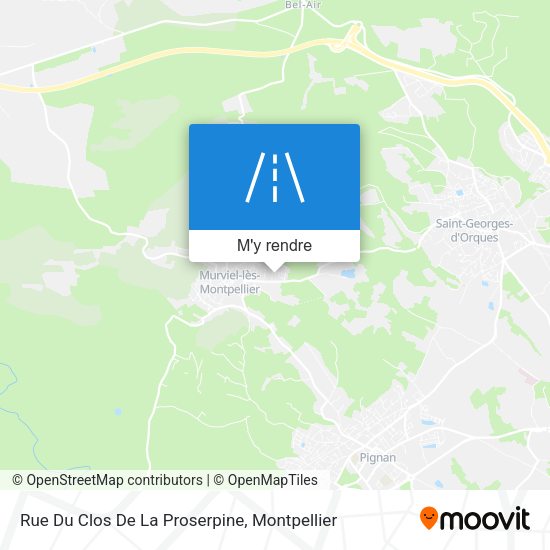 Rue Du Clos De La Proserpine plan