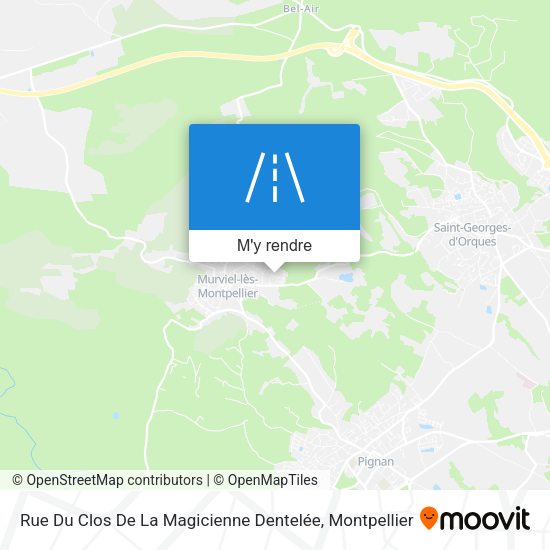 Rue Du Clos De La Magicienne Dentelée plan
