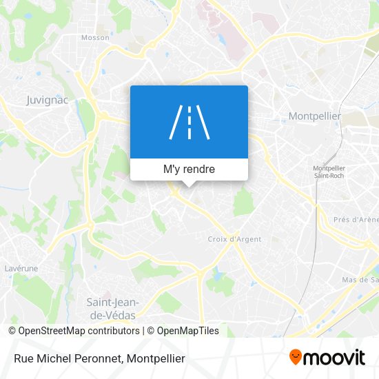 Rue Michel Peronnet plan
