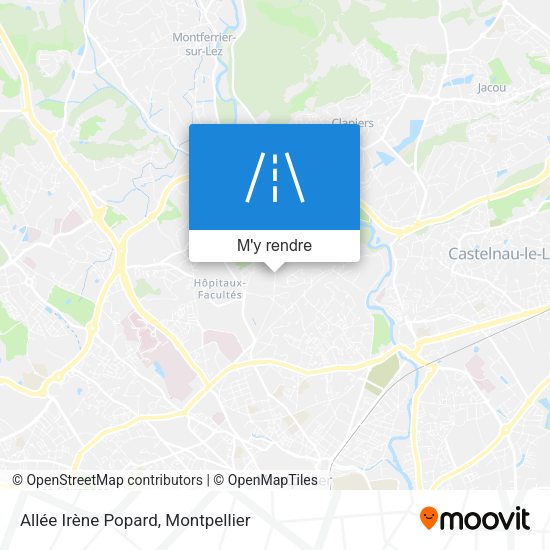 Allée Irène Popard plan