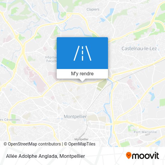 Allée Adolphe Anglada plan