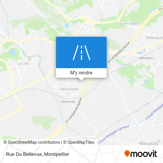 Rue Du Bellevue plan