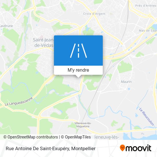 Rue Antoine De Saint-Exupéry plan