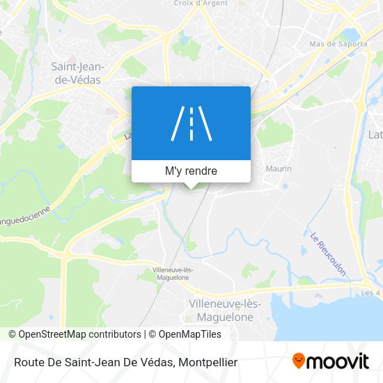 Route De Saint-Jean De Védas plan