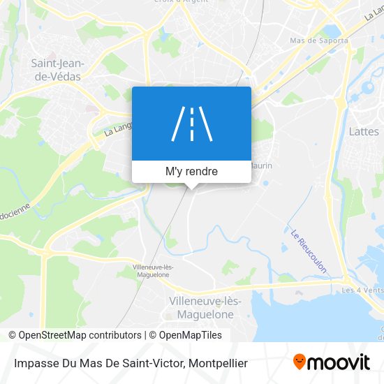 Impasse Du Mas De Saint-Victor plan