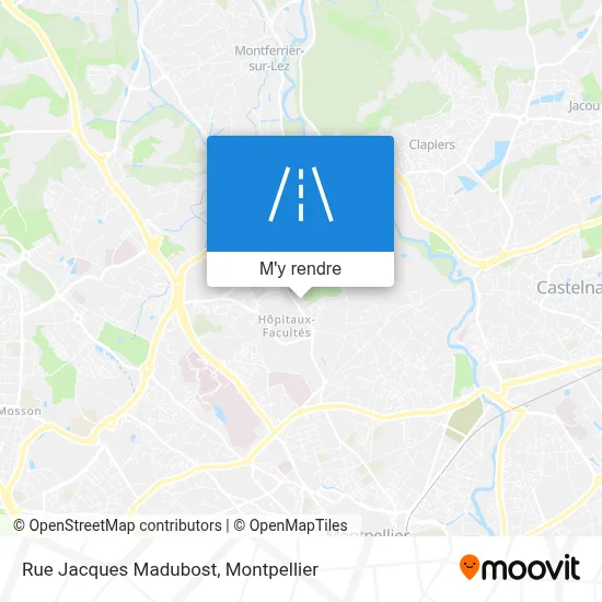 Rue Jacques Madubost plan