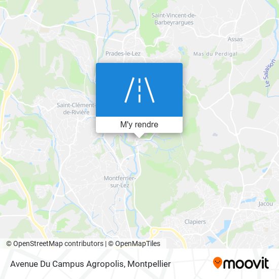 Avenue Du Campus Agropolis plan