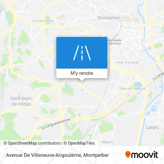 Avenue De Villeneuve-Angoulème plan