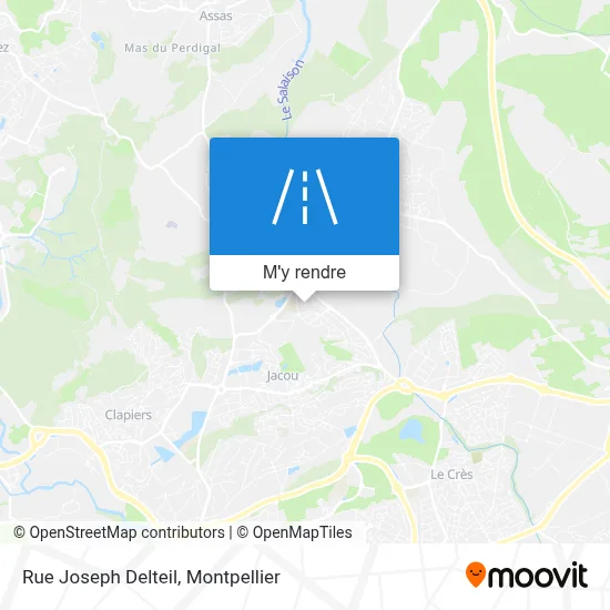Rue Joseph Delteil plan