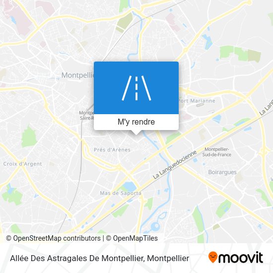 Allée Des Astragales De Montpellier plan