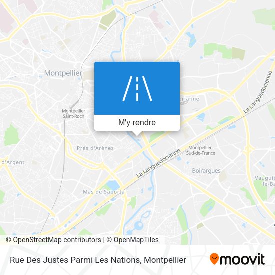 Rue Des Justes Parmi Les Nations plan