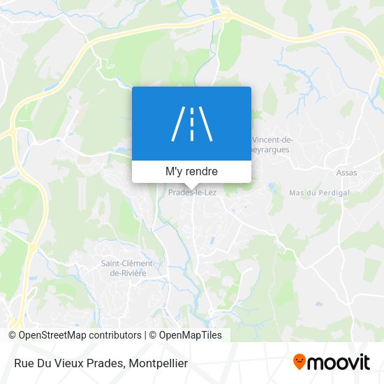 Rue Du Vieux Prades plan