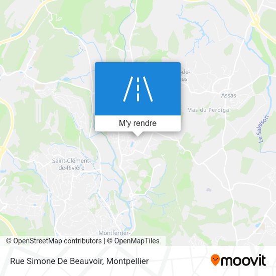Rue Simone De Beauvoir plan
