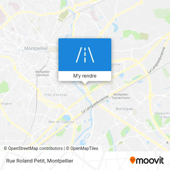 Rue Roland Petit plan