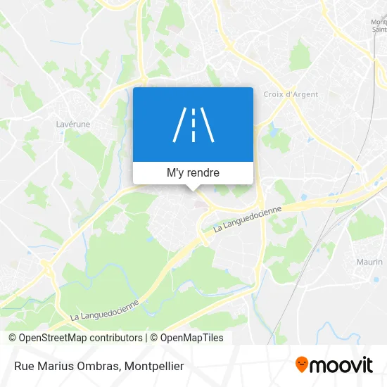 Rue Marius Ombras plan