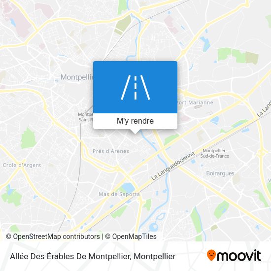 Allée Des Érables De Montpellier plan