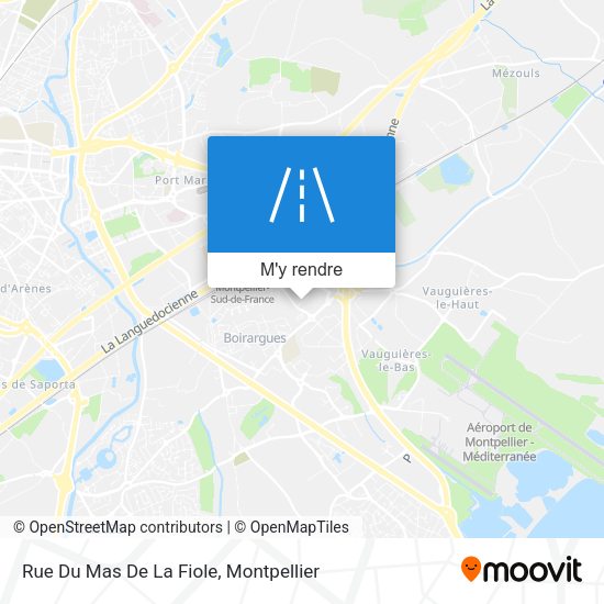 Rue Du Mas De La Fiole plan