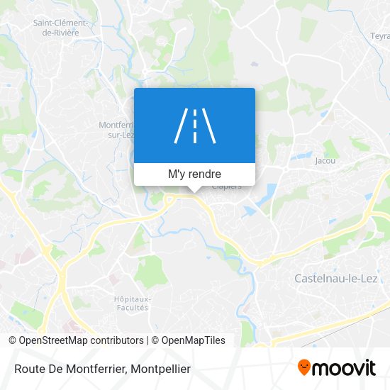 Route De Montferrier plan