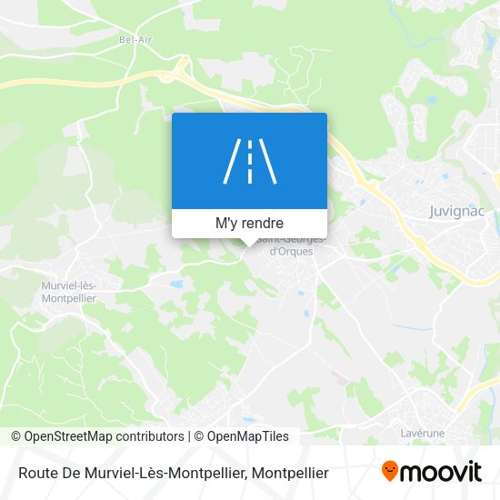 Route De Murviel-Lès-Montpellier plan