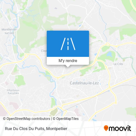Rue Du Clos Du Puits plan